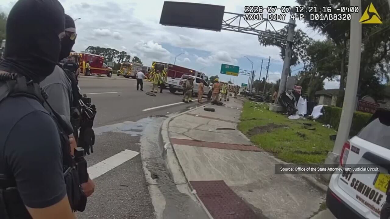 Body camera video shows chaotic aftermath of Casselberry crash that killed two brothers