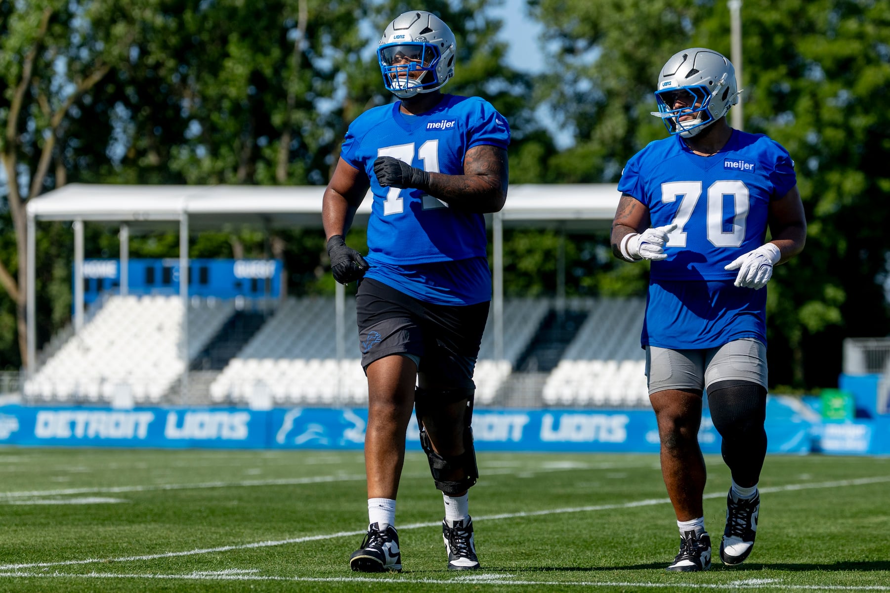 Observations: Lions keep eyes and options open for ‘ongoing battle’ for OL spots