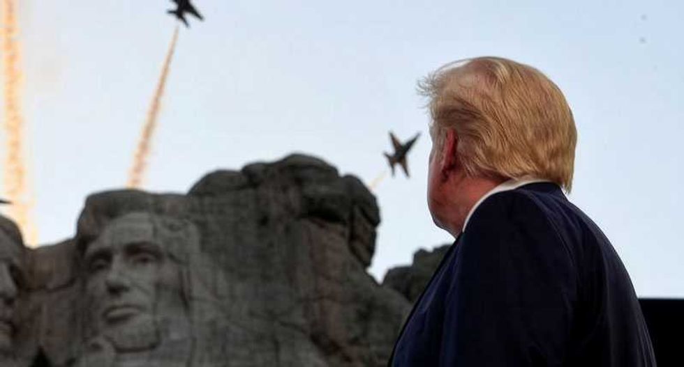 Trump caught literally selling off America piece by piece to donors