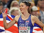 Amy Hunt and Team GB stars caught up in armed police drama after winning gold at the European Championships as man in his thirties is arrested