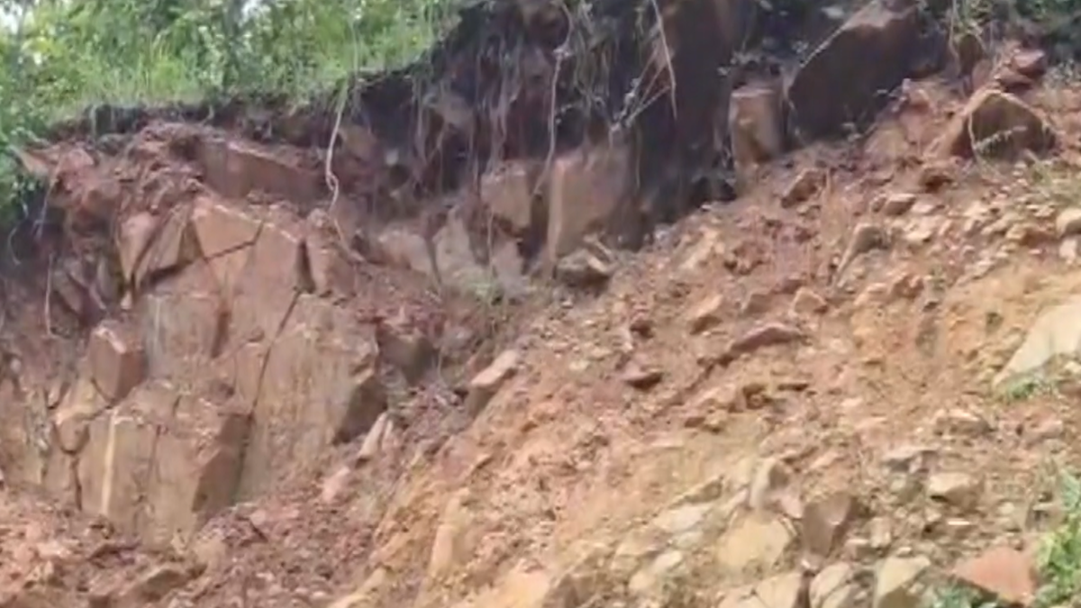 Odisha: NH-49 blocked by landslide after heavy rainfall