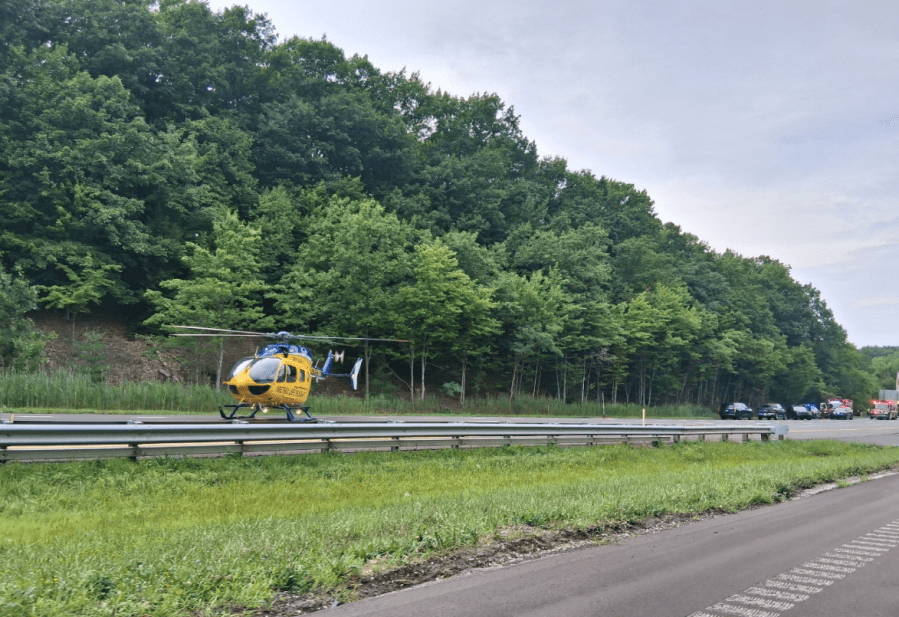 Crash closes I-71 South for hours Saturday