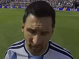 Revealed: World Cup final referee's plea to Lionel Messi to 'control' Argentina star Leandro Paredes before shameful full-time scenes - as new footage shows the moment he receives a medal from Donald Trump