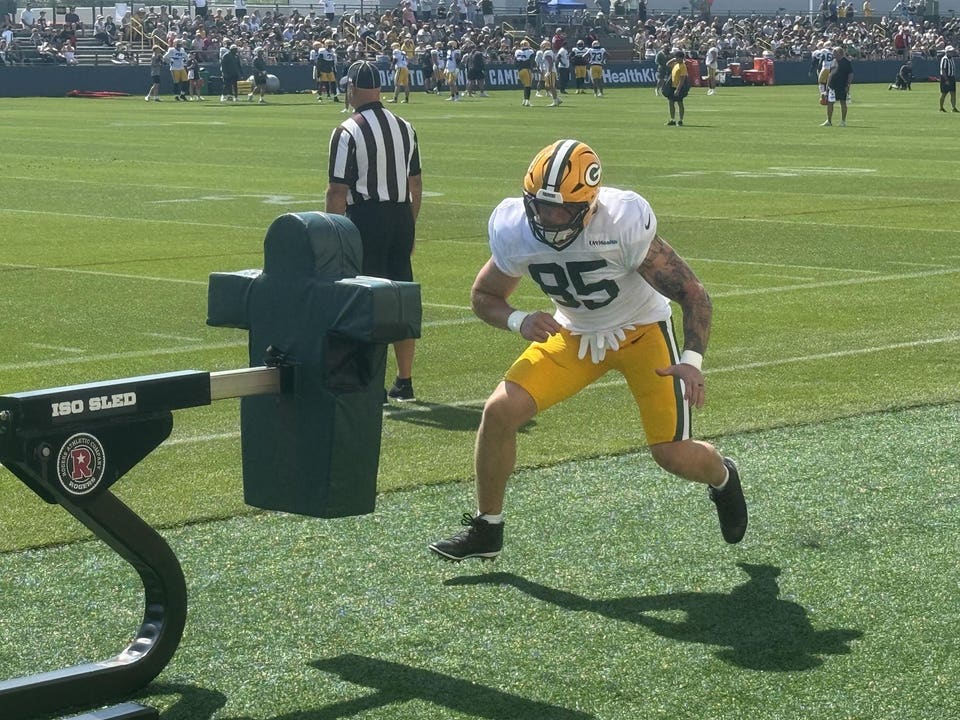 Packers TE Tucker Kraft Ready For 11-on-11 Drills