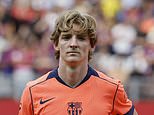 Anthony Gordon praised by Barcelona fans as England winger enjoys 'electric' first appearance since £70m summer transfer in pre-season friendly