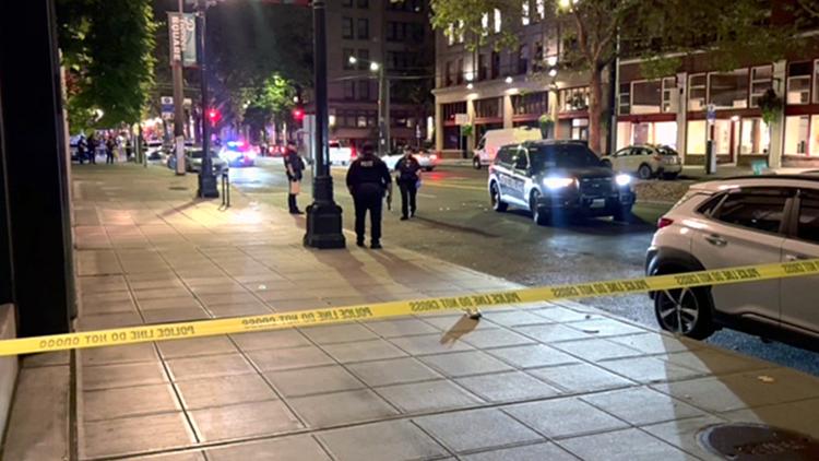 Gunfire erupts in Pioneer Square after bar fight spills into street