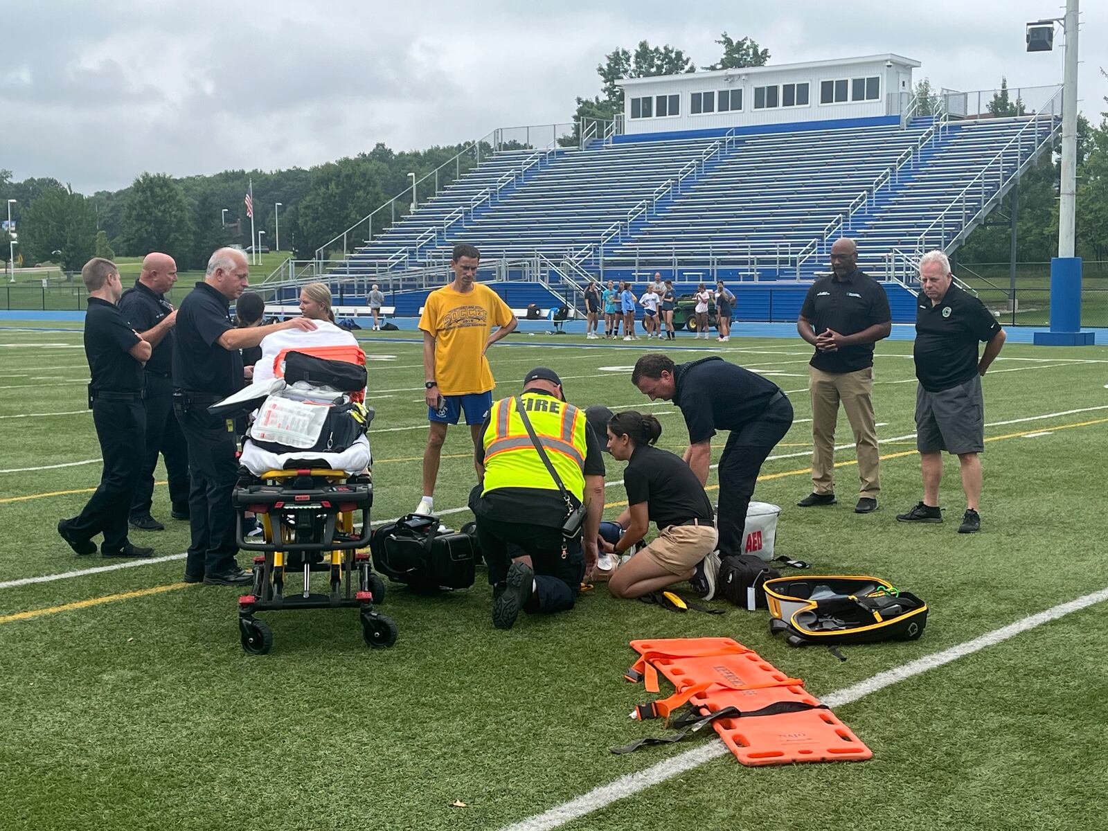 Athletic emergency safety drill takes place in Independence
