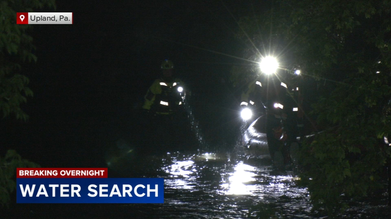 Search underway in Chester Creek for missing person in Delaware County