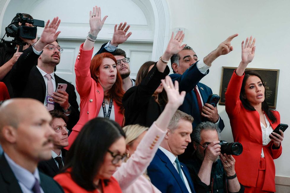 Reporters confront Trump's chilling game of smoke and mirrors