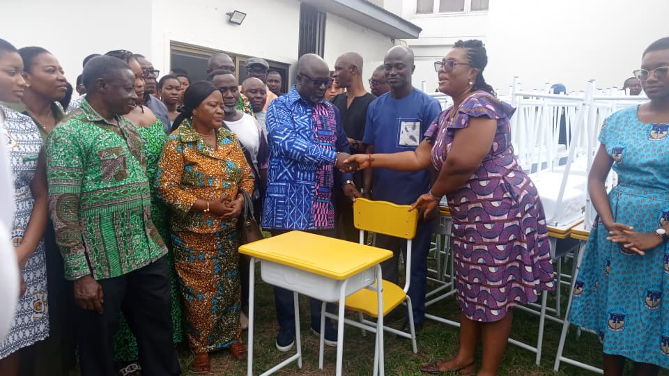 KMA donates 400 recycled plastic desks to four Kumasi SHSs