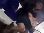 Moment Iranian morality police force woman to cover her bare legs with trousers as new hijab crackdown sees dozens of cafes and gyms sealed off