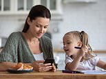 Scrolling on your phone in front of a child is worse for their brain than giving them a screen, study finds