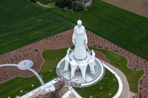 Gigantic 182ft Virgin Mary statue taller than Christ the Redeemer appears outside tiny village