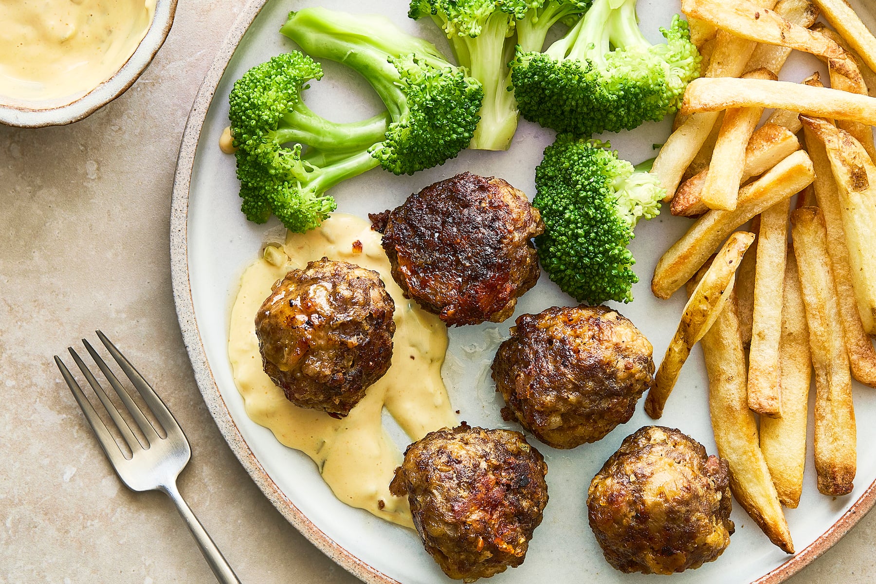 Bacon cheeseburger meatballs