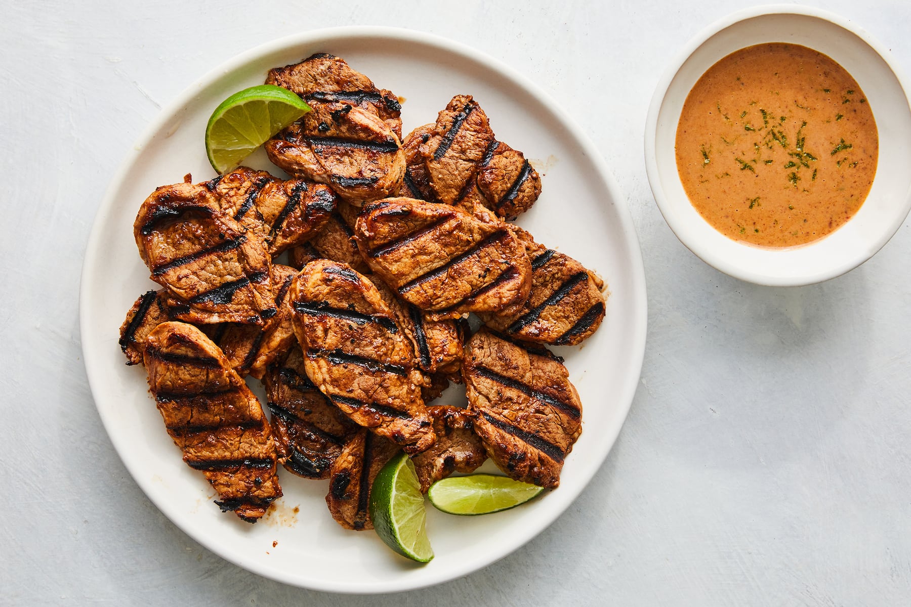 Grilled hoisin pork tenderloin