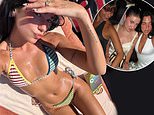 Dua Lipa shows off her incredible figure in a triangle bikini as she enjoys fun-filled girls' trip for close pal's hen do in Portofino