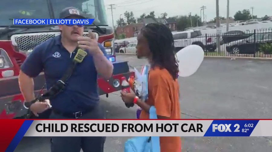 Former FOX 2 anchor witnesses child rescued from hot car