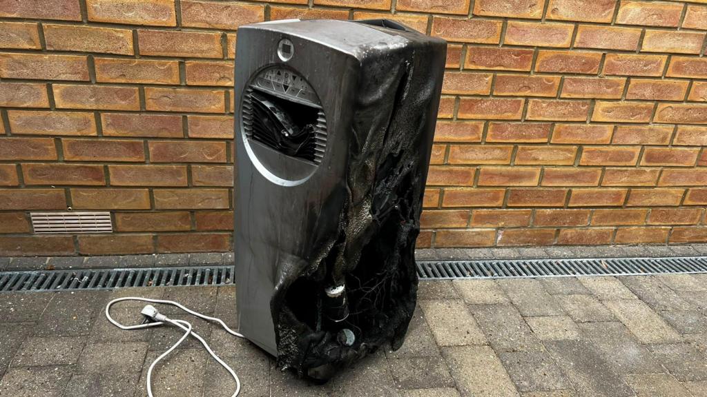 Family 'seconds from disaster' in air con explosion