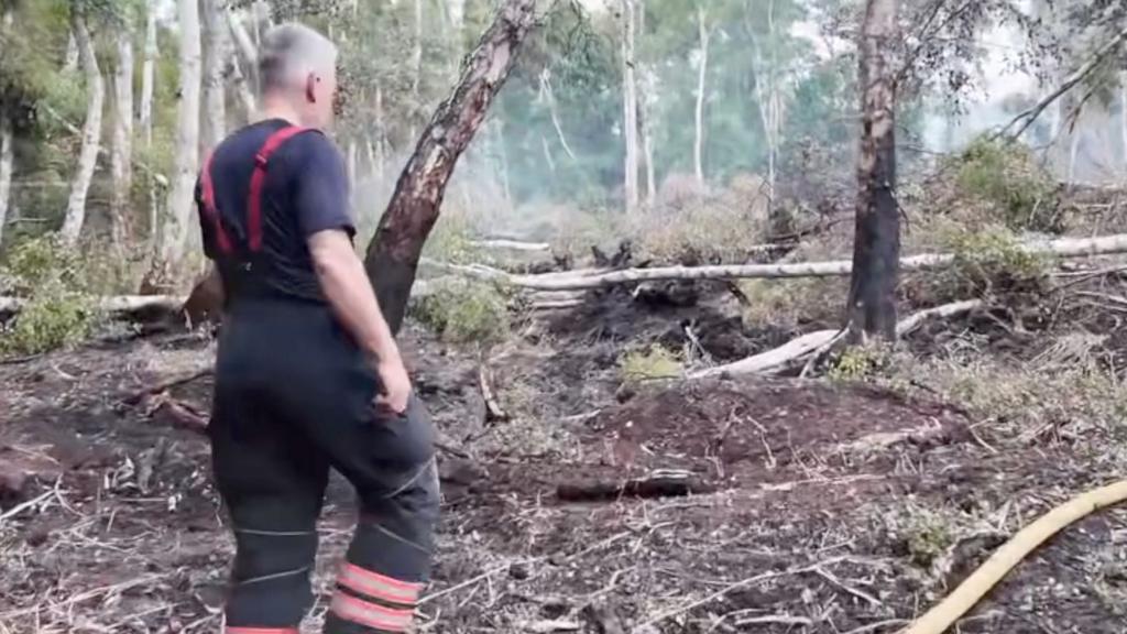 Nature reserve fire continues to burn underground
