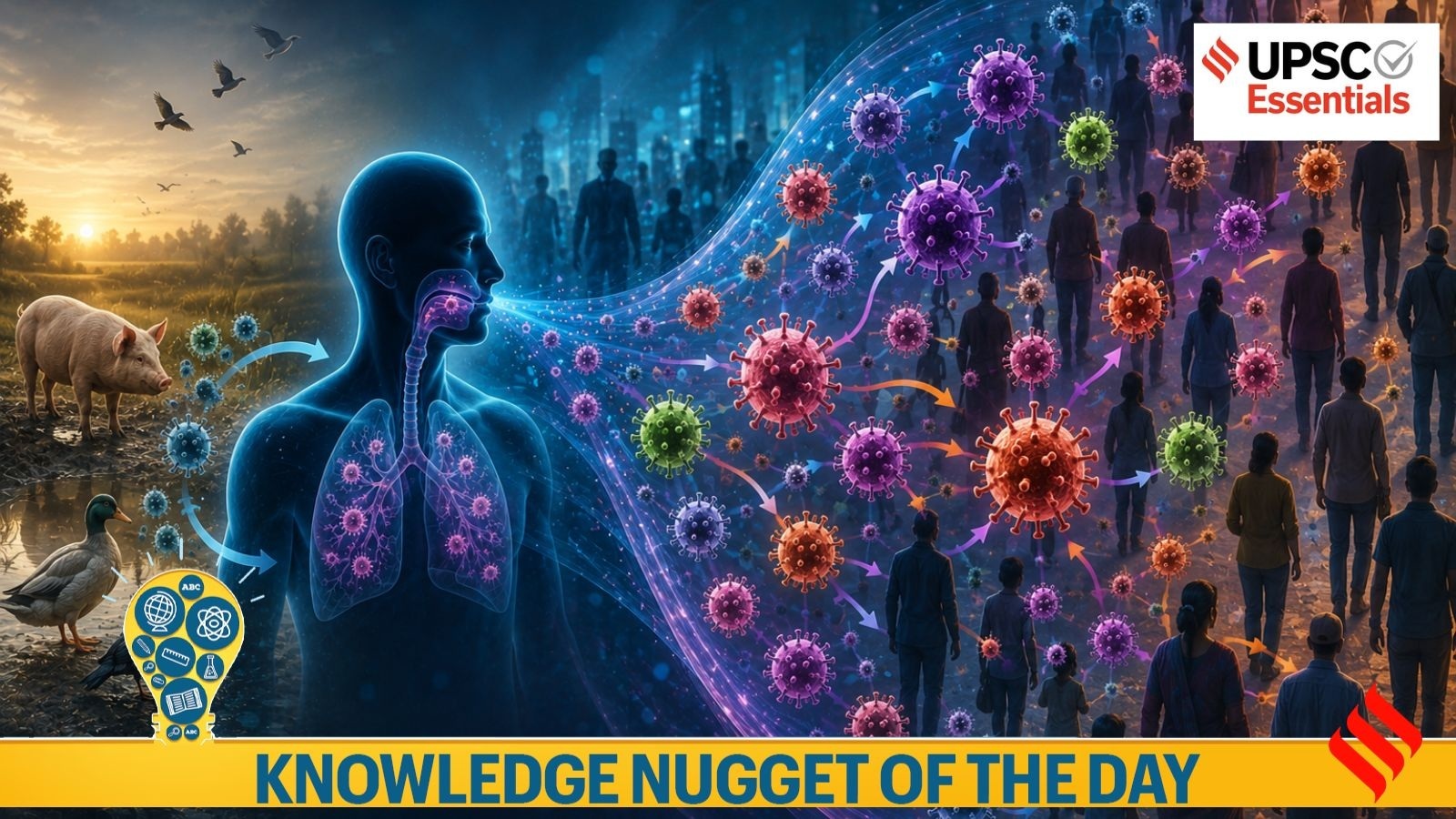 Knowledge Nugget | Why is H1N1 spreading? Understand swine flu and how influenza viruses evolve
