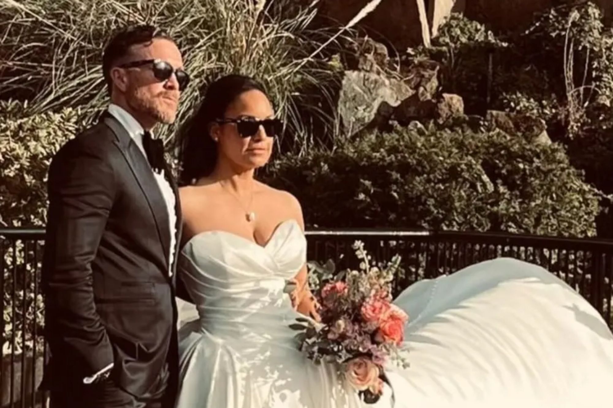 Coronation Street star reveals her famous pop star sister sang at her wedding and shares new snaps from London ceremony
