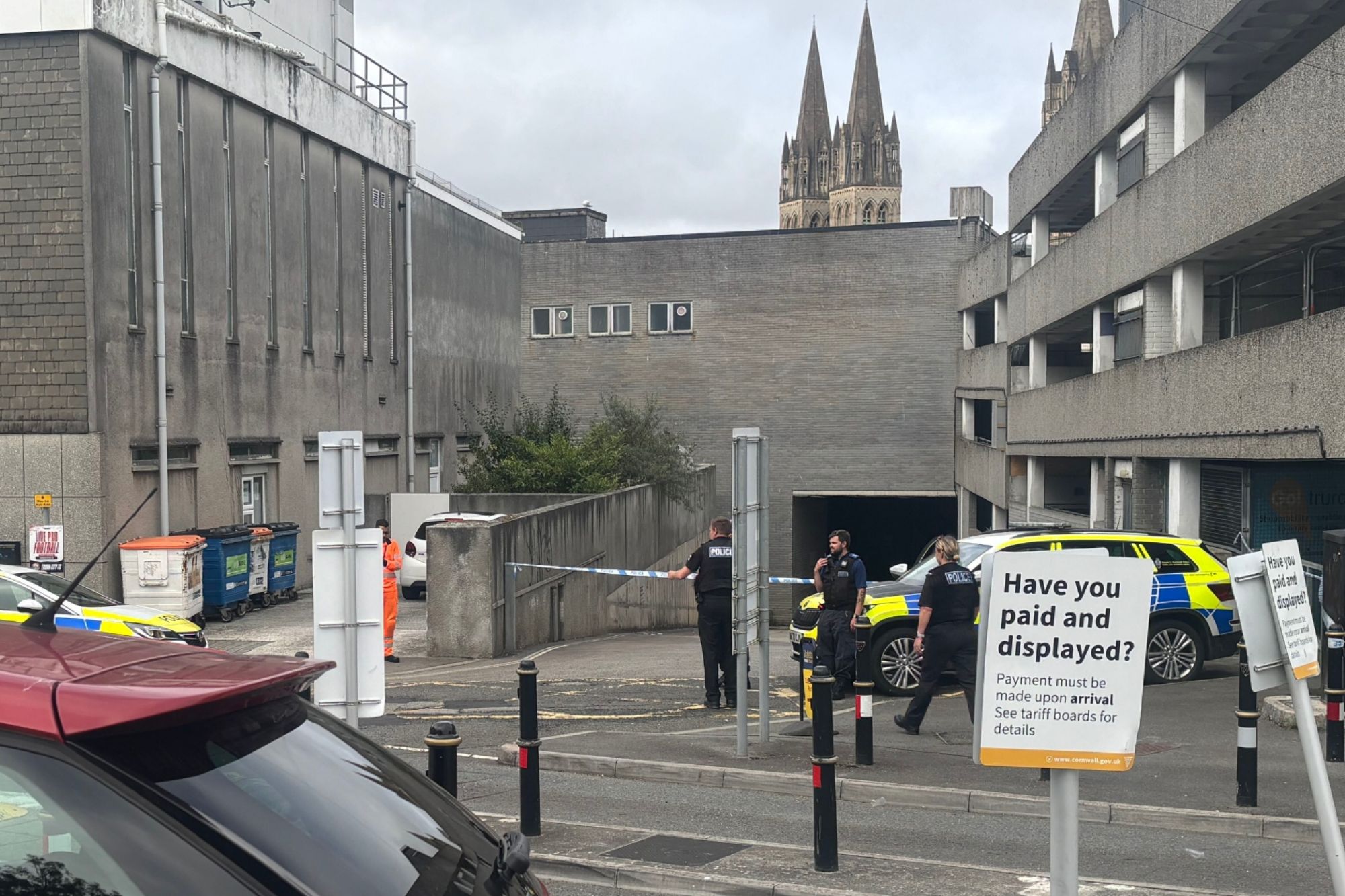 Body of man, 41, found in city centre multi-storey car park as cops probe ‘unexplained’ death