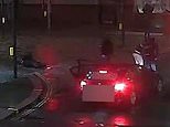 Moment violent thugs emerge from BMWs brandishing 'zombie knives' before brutally attacking four people and stealing three watches worth £1,000 in two separate robberies