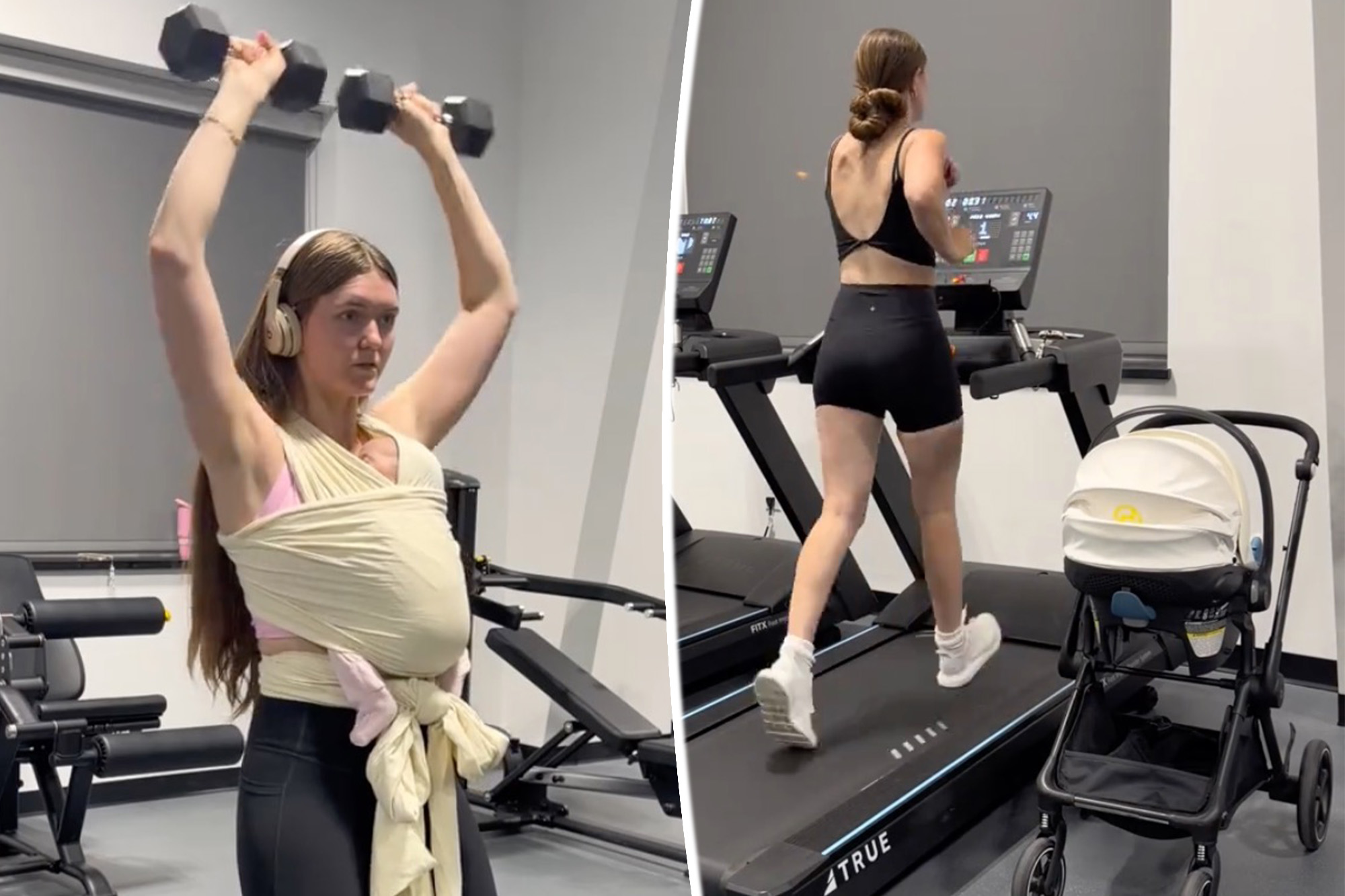 Mom influencer bashed for bringing baby to ‘dangerous’ gym workout: ‘Absolutely insane’