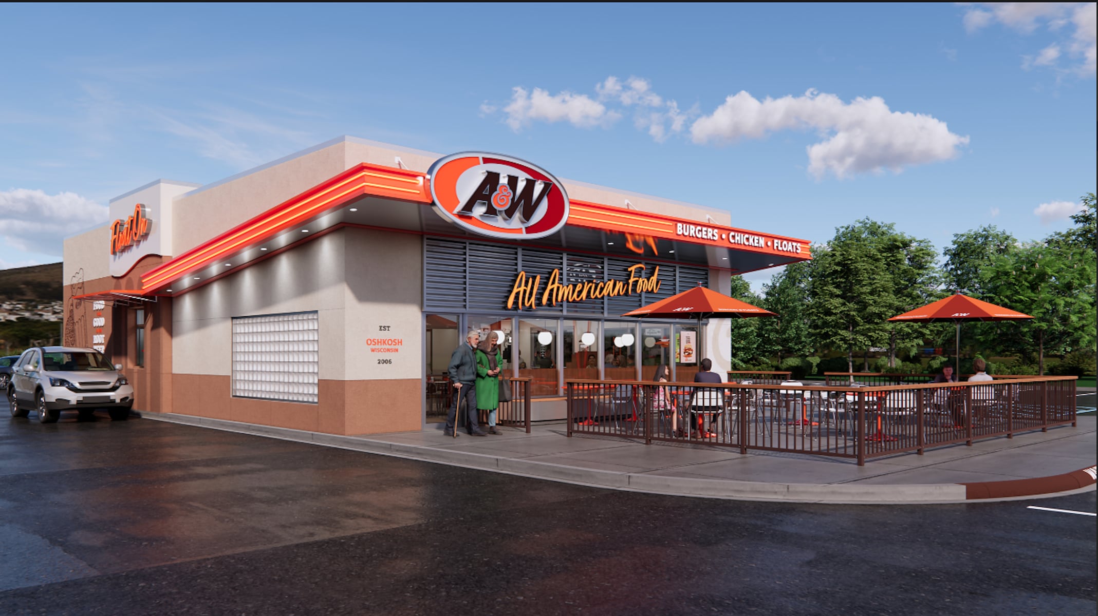Fast-food chain plans restaurant design inspired by original 1919 root beer stands