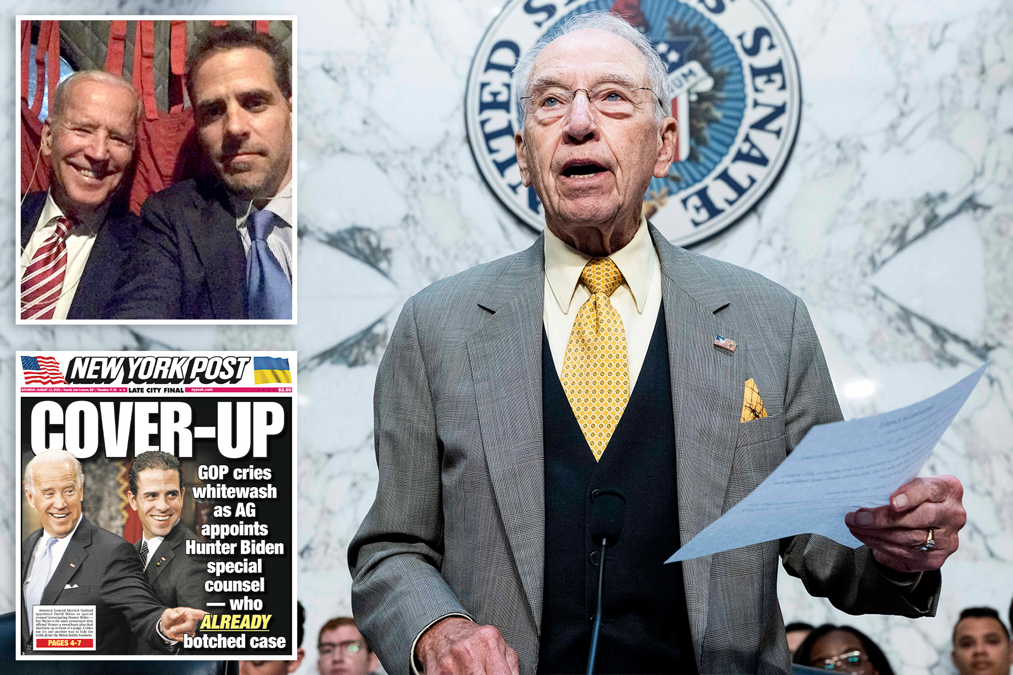 FBI may have ‘misclassified’ Biden investigation documents to keep evidence of family’s crimes a secret, Grassley claims