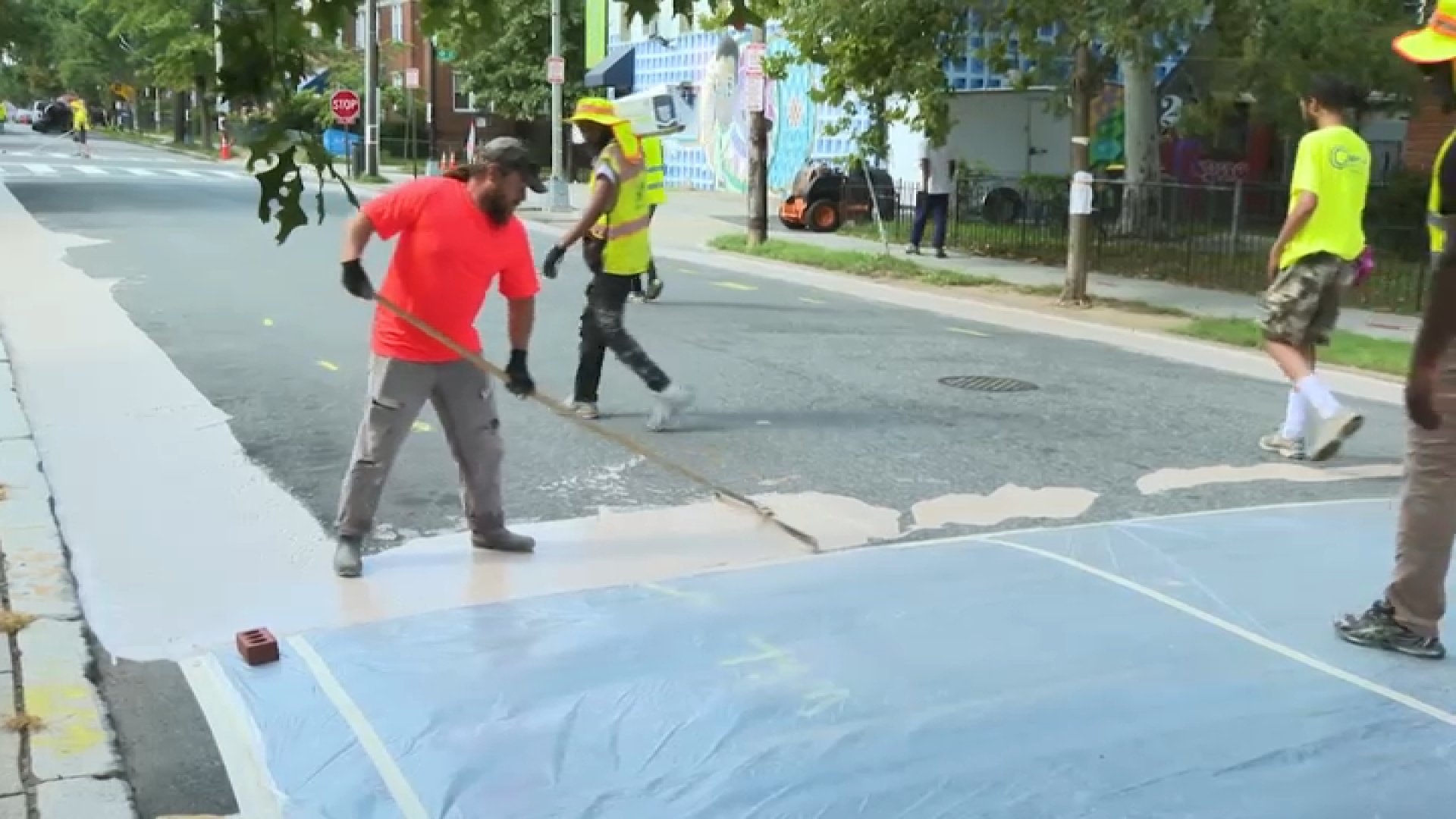 DC painting special coating on roads in hopes of cooling ‘urban heat islands'