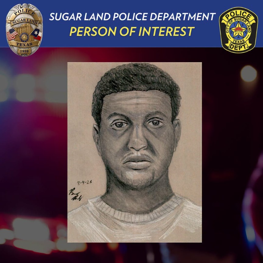 Sugar Land police release sketch of suspect who seriously injured woman in baseball bat attack