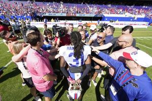 Maxwell Hairston, Cole Bishop return to banged-up Bills secondary