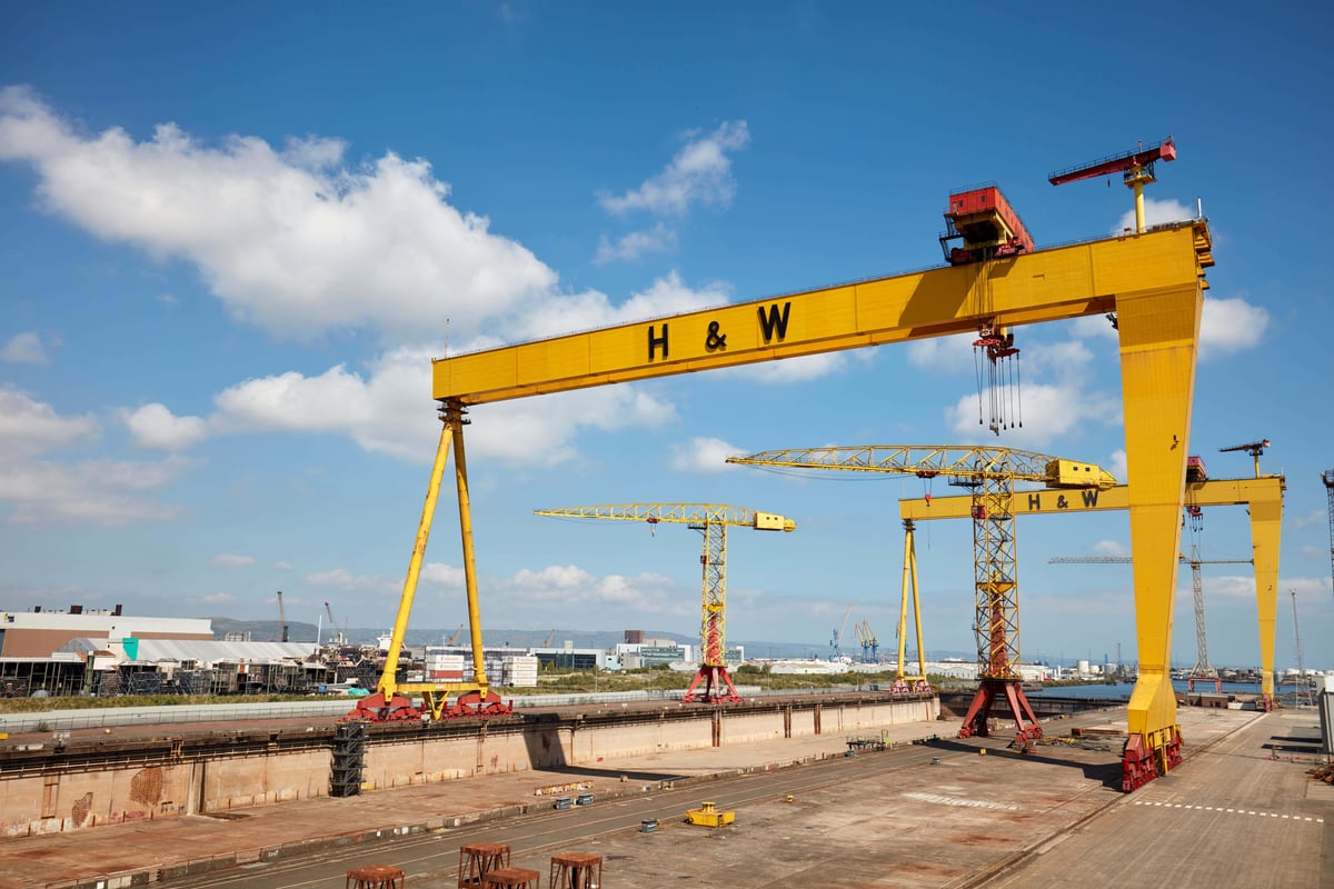 Samson and Goliath cranes set for £3.1m overhaul at Harland & Wolff