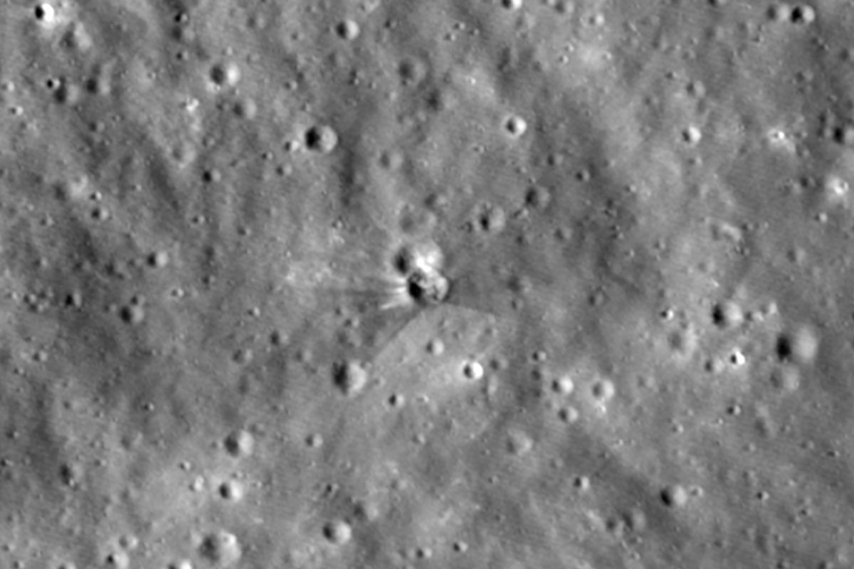 NASA images show crater carved by a SpaceX rocket that slammed into the moon