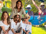 Joan Collins, 93, hosts Elizabeth Hurley and Billy Ray Cyrus at her St Tropez villa as pals enjoy 'enchanting' holiday of luxury lunches, swimming and 'spending money'
