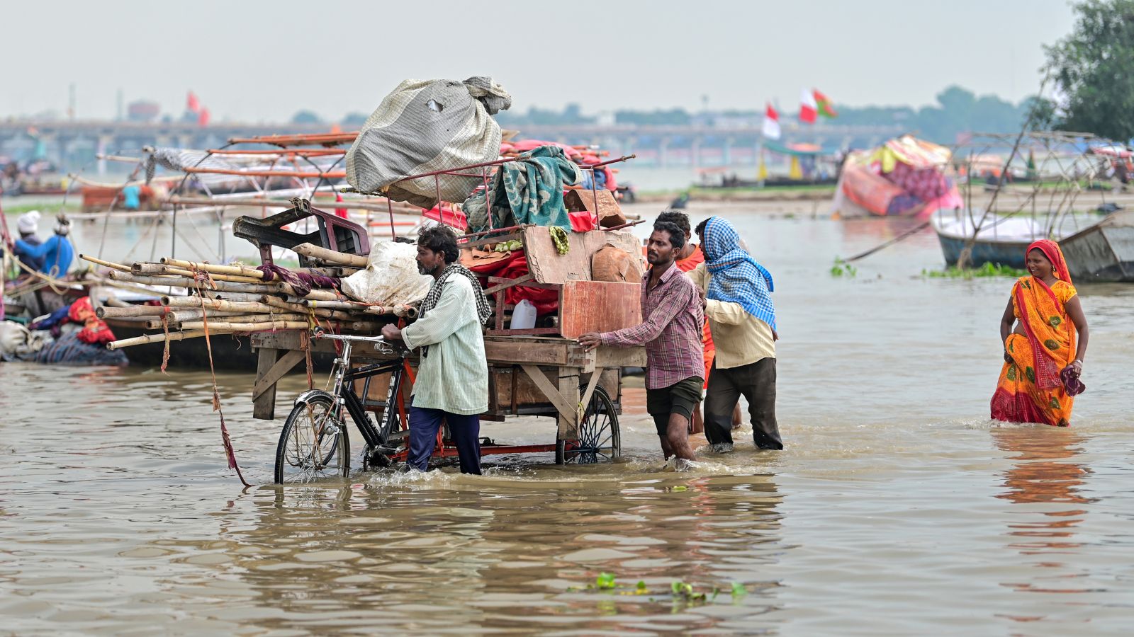 3 feet of water, boats on streets: Prayagraj reels after 2 days of rain