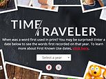 What words were born the same year as you? Time Traveler tool reveals all the terms added to the dictionary in your birth year