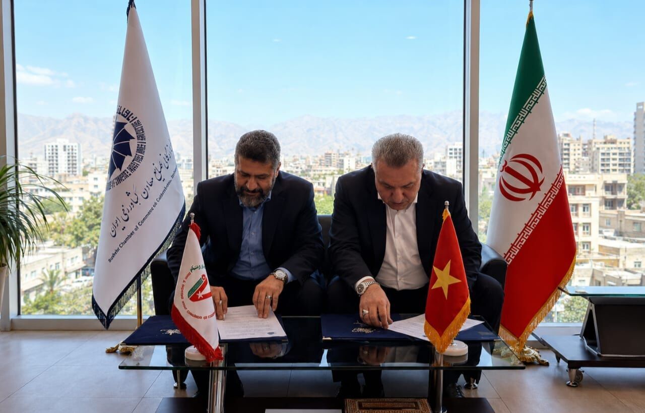 Bushehr Chamber, Iran-Vietnam Joint Chamber sign MoU to expand trade ties