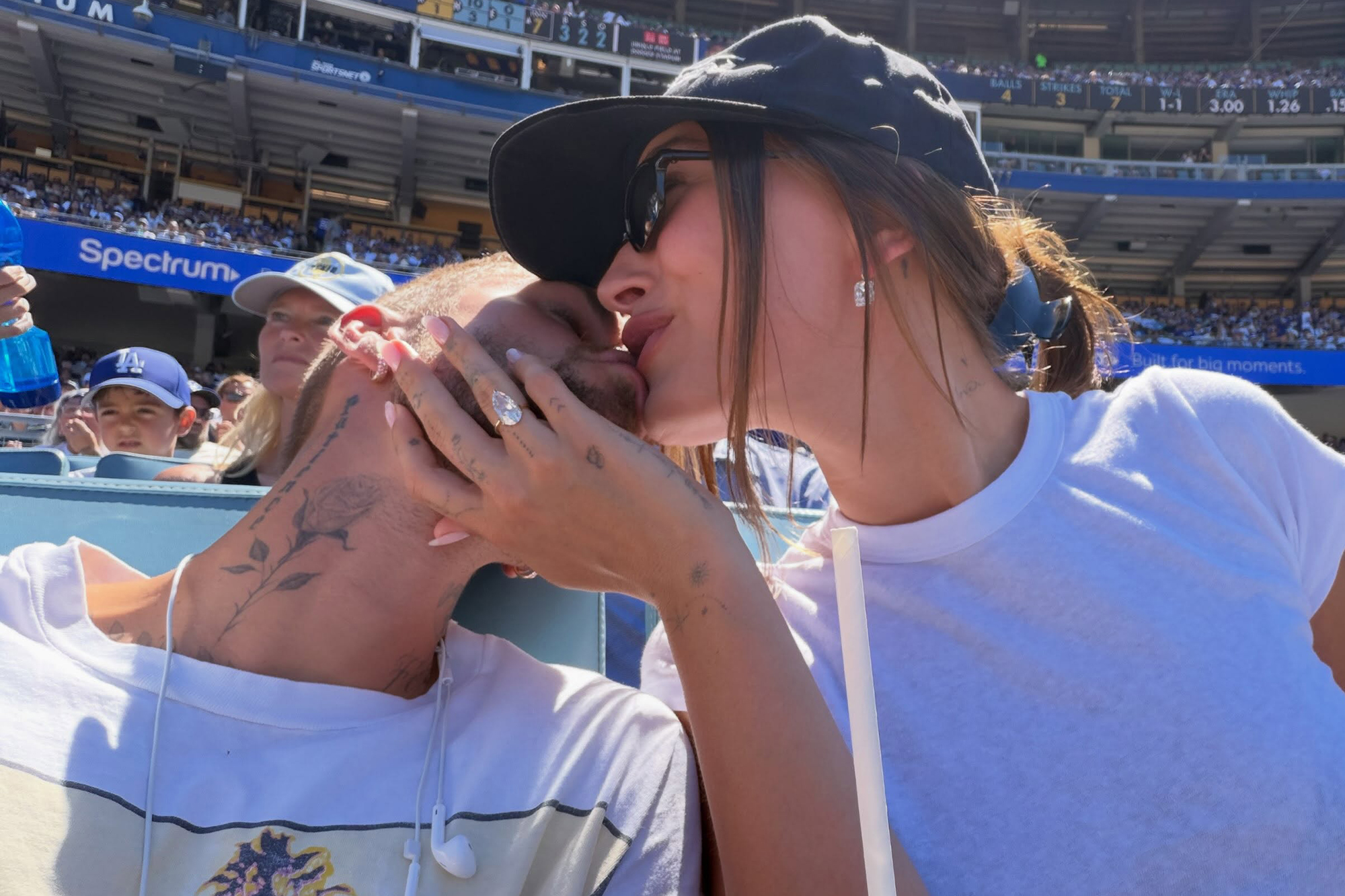 Justin and Hailey Bieber share a kiss and more star snaps