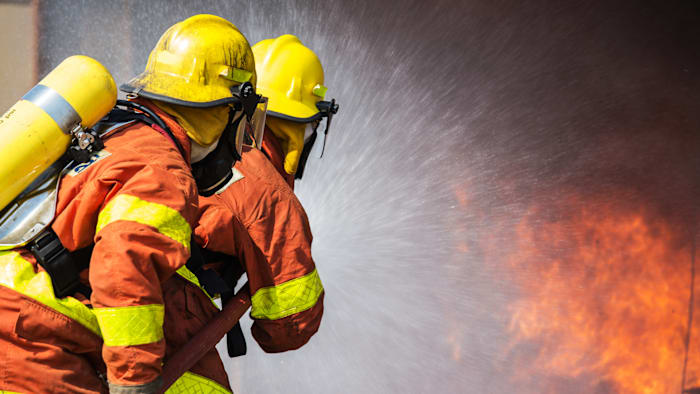 Cy-Fair firefighters battle 2 neighboring house fires in west Houston neighborhood