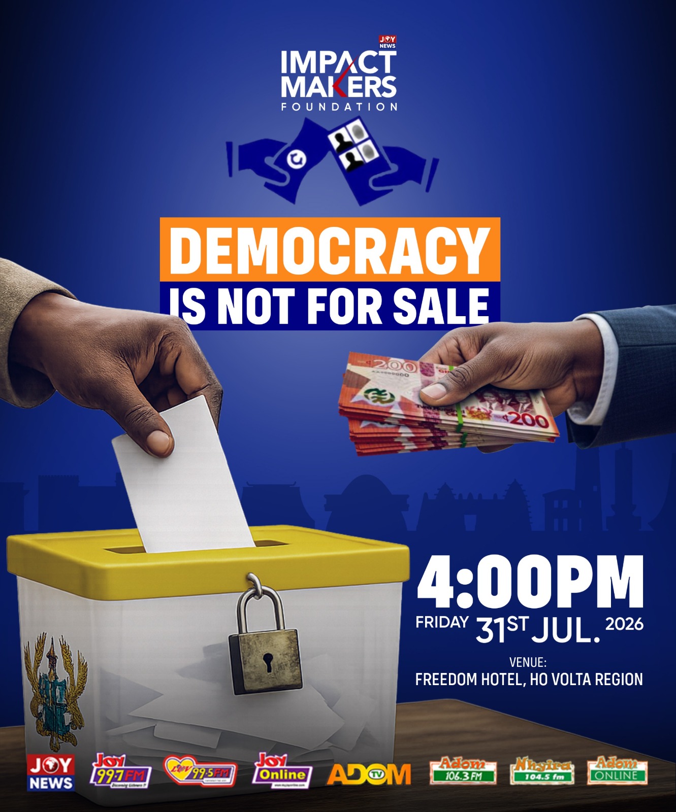 Communique: Democracy Not for Sale Forum — Ho Edition