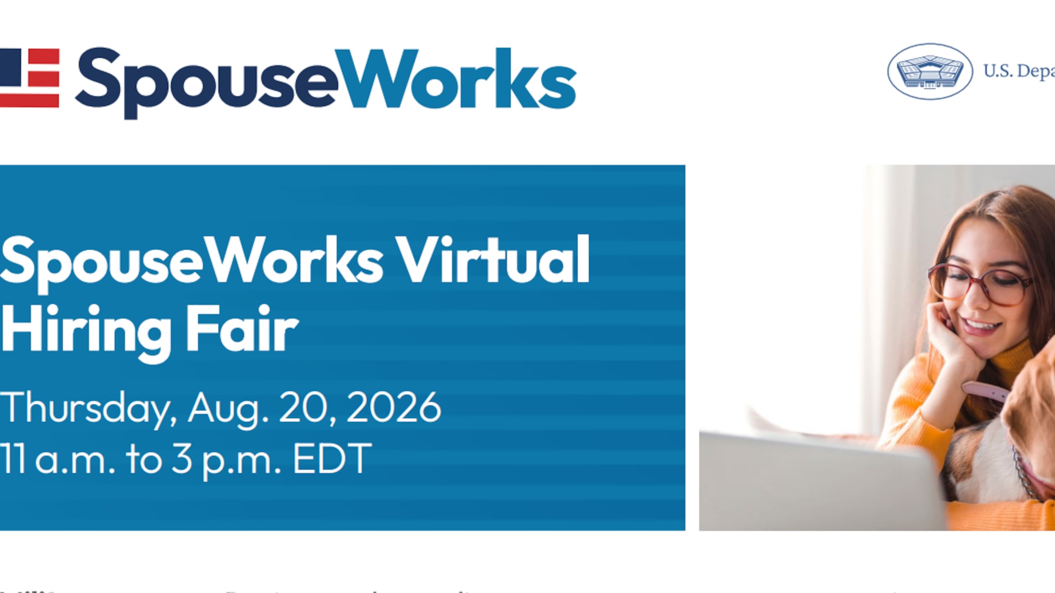Military spouses invited to online hiring fair: 460,000 active job openings