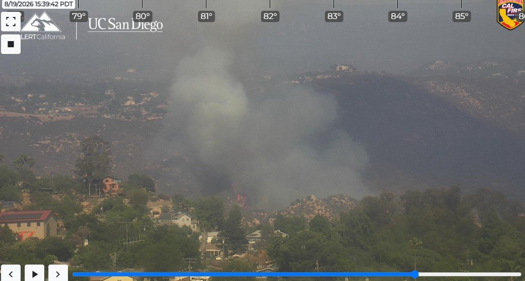 Brush fire sparks in Dehesa, threatening homes and prompting evacuations