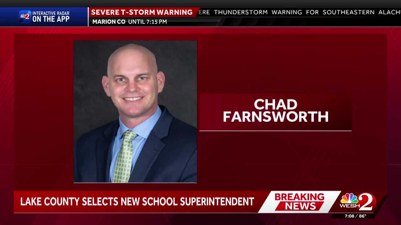 Chad Farnsworth selected as Lake County Schools' next superintendent