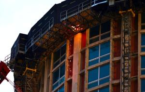 Small fire at the top of defunct Millennium Hotel in downtown St. Louis