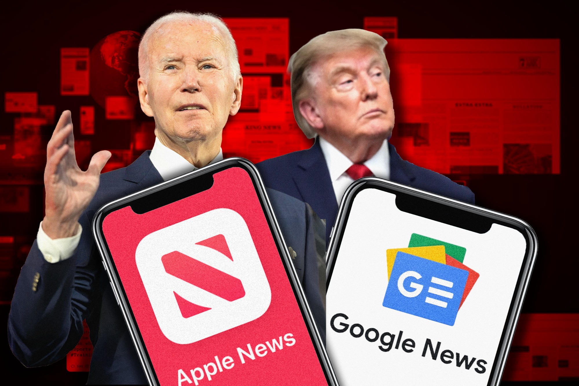 Apple News, Google promote outlets that endorse Dem presidential candidates — while shutting out Republicans: study