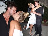 Danny Cipriani and AnnaLynne McCord passionately kiss at family pre-wedding dinner after setting up 'tacky and distasteful' crowdfunding page to fund their big day