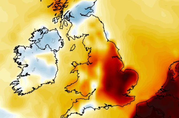 UK weather maps shows 30C in 7 counties next week after Met Office 'hot' forecast