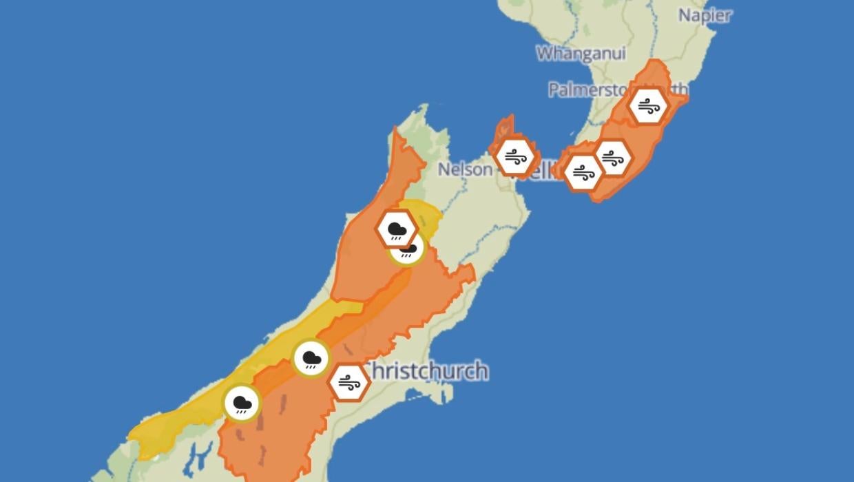 Heavy rain, 120kmh gales and snow to hit as wild weekend weather arrives